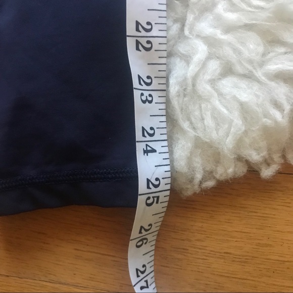 LULULEMON NWOT front zippered navy leggings - Picture 7 of 7